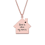 Personalized Family Birthstone Necklace with Engraving