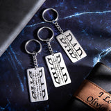 Daddy Engraved Letter Key Chain Personalized Family Couple Car keychain