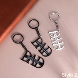 Daddy Engraved Letter Key Chain Personalized Family Couple Car keychain