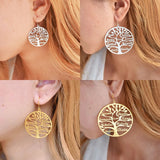 Family Names Drop Earrings - Personalized Nameplate Dangle Earring