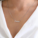 Family Names Necklace Personalized Stainless Steel Nameplate Jewellery