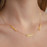 Family Names Necklace Personalized Stainless Steel Nameplate Jewellery