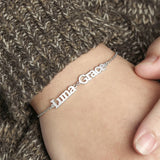 Family Name Bracelet Stainless Steel Chain Love Gift Adjustable Length