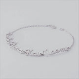 Family Name Bracelet Stainless Steel Chain Love Gift Adjustable Length