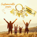 Family Names Keychain with Pet Cust Personalized Gift
