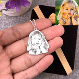 Family Photo Necklace Personalized Portrait Necklace