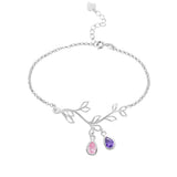 Family Tree Birthstone Bracelet Personalized Jewelry Bangle