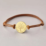 Family Tree Name Bracelet Stainless Steel Adjustable