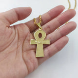 Personalized Ankh Cross Necklace Stainless Steel Jewelry
