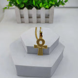 Personalized Ankh Cross Necklace Stainless Steel Jewelry