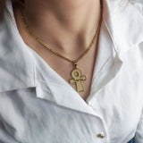Personalized Ankh Cross Necklace Stainless Steel Jewelry