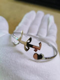 Engrave Stainless Steel Bracelet for Women