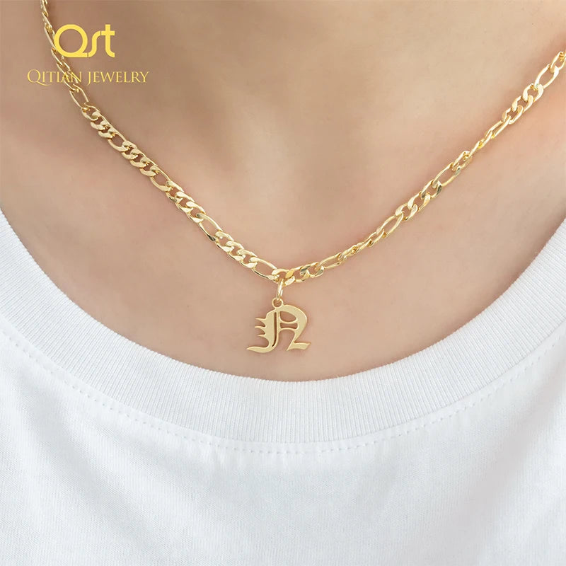 Personalized Name Necklace with Bracelet Anklet Set