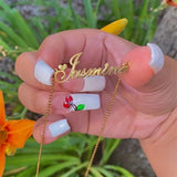 Personalized Stainless Steel Name Necklace Initial Letter Choker Chain
