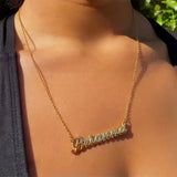 Personalized Stainless Steel Name Necklace Initial Letter Choker Chain
