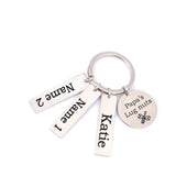Personalized Kids Names Keyring for Dad - Family Memorial Gift