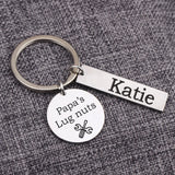 Personalized Kids Names Keyring for Dad - Family Memorial Gift