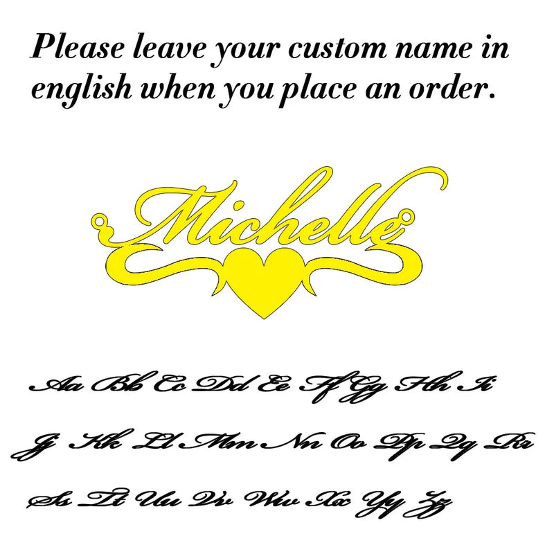 Personalized Stainless Steel Name Necklace Gift