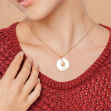 Personalized Fingerprint Necklace Stainless Steel Pendant