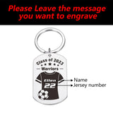 Personalized Football Keychain with Name and Number