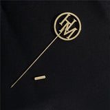 Personalized Stainless Steel Double Letter Suit Name Pins