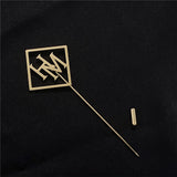 Personalized Stainless Steel Double Letter Suit Name Pins