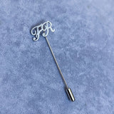 Personalized Stainless Steel Suit Name Pins for Formal Occasions