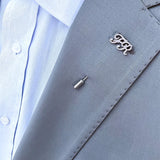 Personalized Stainless Steel Suit Name Pins for Formal Occasions