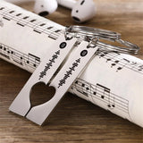 Engraving Photo Keychain Personalized Carvering Voice Necklace Engraved Name