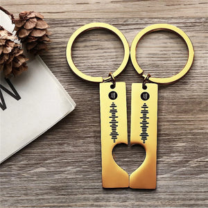 Engraving Photo Keychain Personalized Carvering Voice Necklace Engraved Name