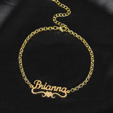 Frosted Name Bracelet Personalized Placer Name Bracelet Stainless Steel Jewelry