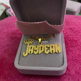 Frosted Personalized Name Necklace Stainless Steel Pendant Jewelry