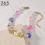 Personalized Name Bracelet Stainless Steel Women Girls Christmas Gift