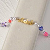 Personalized Name Bracelet Stainless Steel Women Girls Christmas Gift