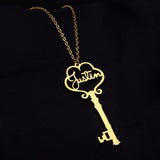 Personalized Key Choker Necklace - Letter Pier