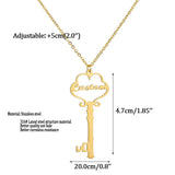 Personalized Key Choker Necklace - Letter Pier
