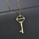 Personalized Key Choker Necklace - Letter Pier