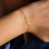 Personalized Name Bracelet Stainless Steel Pendant Jewelry