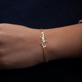 Personalized Name Bracelet Stainless Steel Pendant Jewelry