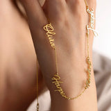 Custom Name Necklace for Women, Stainless Steel Choker Chain Pendant
