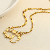 Butterflies&Heart Necklace Arabic Name Pendant