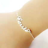 Sterling Silver & 18k Plated Nameplate Bracelet