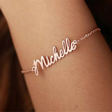 Sterling Silver & 18k Plated Nameplate Bracelet