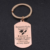 Personalized Graduation School Keychain Class Of 2021