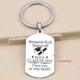 Personalized Graduation School Keychain Class Of 2021
