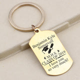 Personalized Graduation School Keychain Class Of 2021