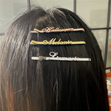 Stainless Steel Hair Clips Letters Word Hairpin