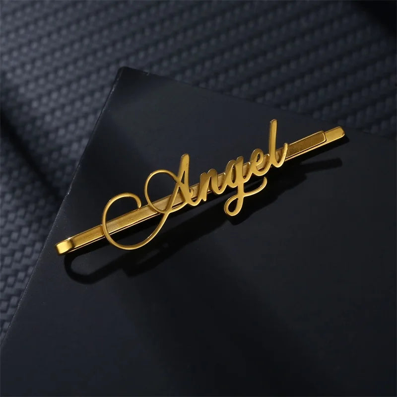 Stainless Steel Hair Clips Letters Word Hairpin