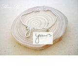 Handwriting Bangle, Signature Bangle, Customized Jewelry