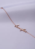 Personalized Stainless Steel Name Bracelet-Gold Name Plate